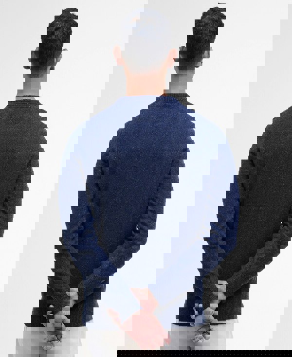 Barbour Tisbury Crew Neck Knitted Jumper - Deep Blue