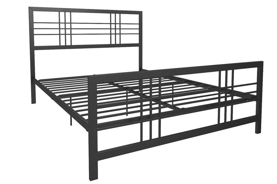 Dorel Home Burbank Metal Bed Black - Double