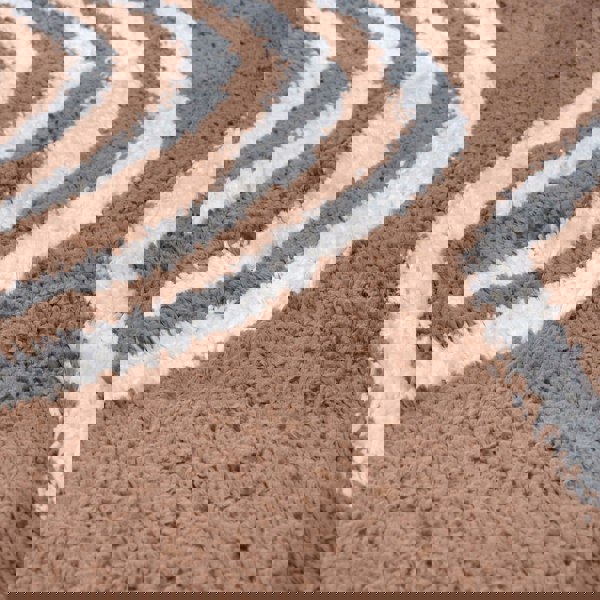 Moodi Shaggy Brown Rug, 30 mm soft durable pile, underfloor heating | THE RUGS