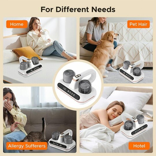 Havendro Handheld Mite Remover Bed Mattress Sofa Vacuum Deep Cleaner Charging UV Cleaner