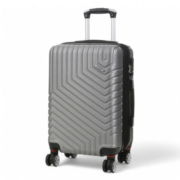 Snowball Hard Shell Expandable Cabin 55 x 37 x 22 cm cm ABS Suitcase Luggage Suitable for Easyjet, Ryanair