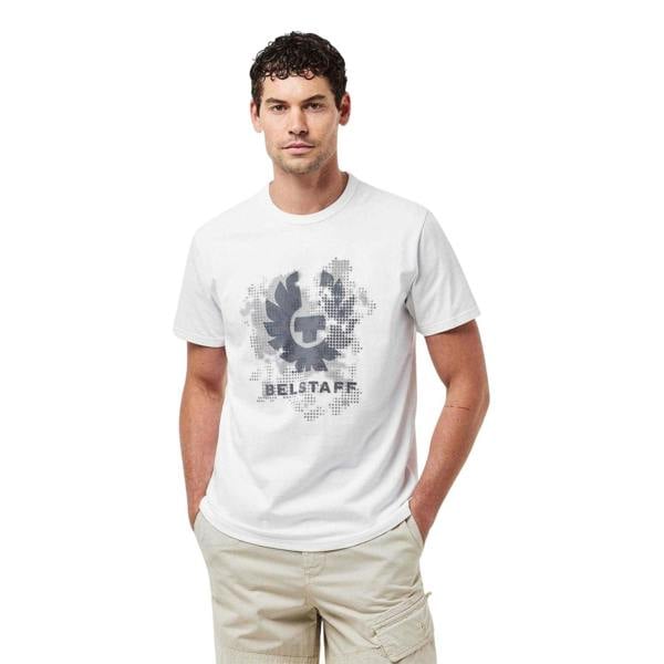 Belstaff Mens Pheonix Regular Short-Sleeved T-Shirt - White - 