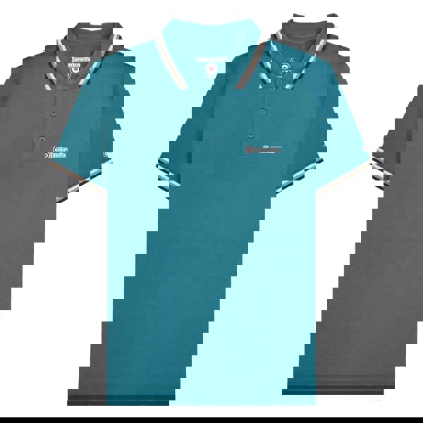 Lambretta Mens SS25 Triple Tipped Polo Shirt - Gulf Coast