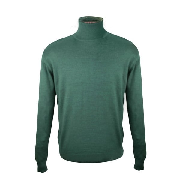 Harry Wool Roll Neck Jumper - Green