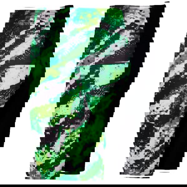 Zoggs Boys Greengame Mid Swim Jammer - Black/Green