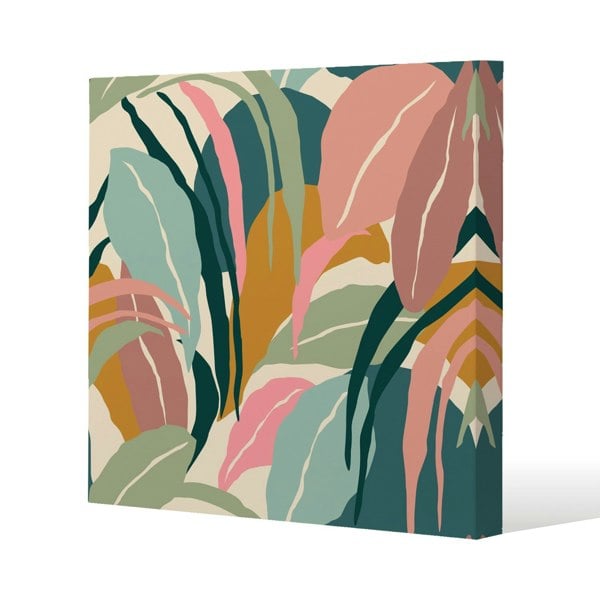 Benjamin Tate Design artistic abstract leaves (Canvas Print)