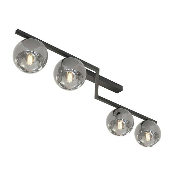 Emibig NATON Ceiling lamp 4 x E14 Black with Graphite Shade