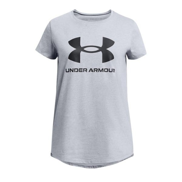 Under Armour Girls Sportswear Logo T-Shirt - Grey