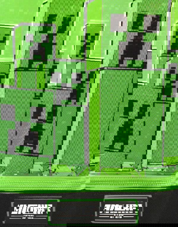 Minecraft Boys Green Creeper Zip Lunch Bag (One Size)