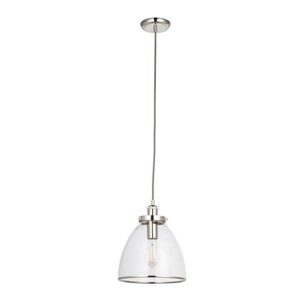 Pagazzi Lighting Brunswick Polished Nickel Ceiling Pendant