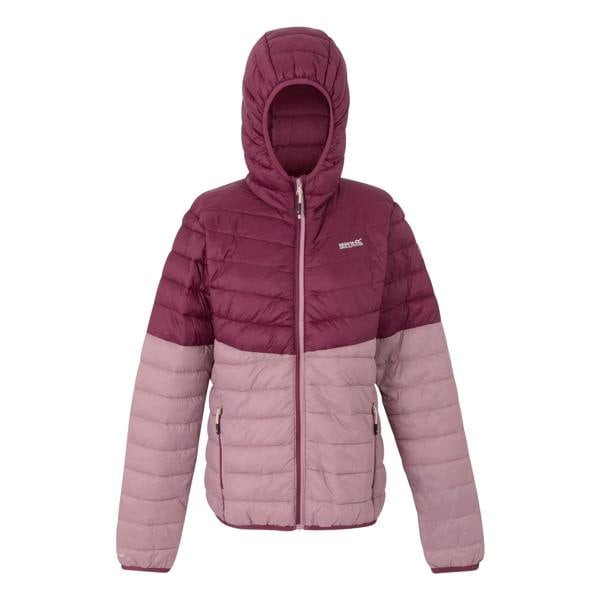 Regatta Womens/Ladies Hillpack IV Quilted Thin Lightweight Waterproof Jacket - Beaujolais/Lilas - 