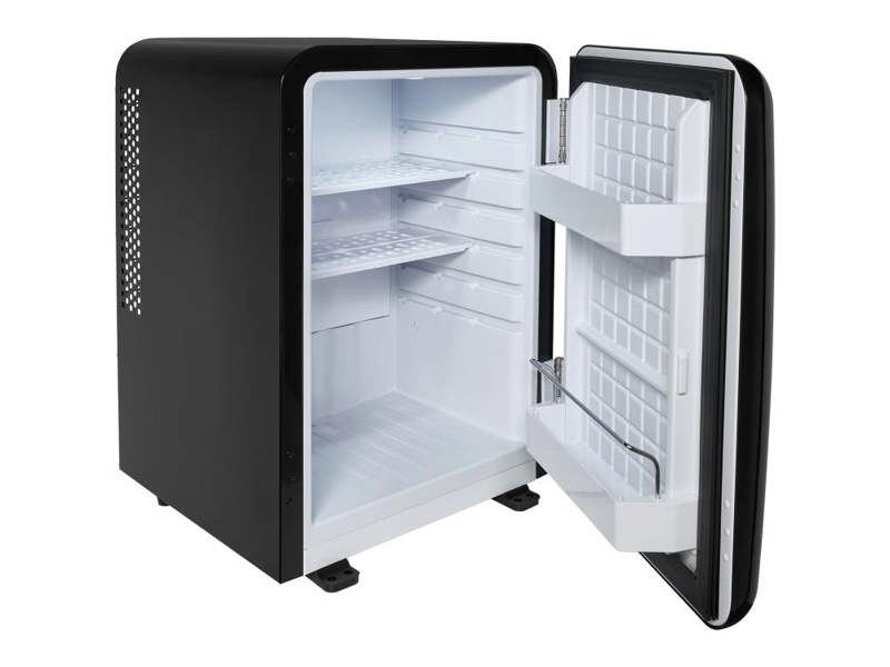 Corby Radley 40L Solid Door Minibar in Black - UK Plug