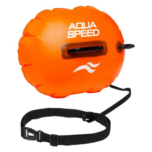 Aqua Speed Unisex Bright 17L Open Water Swim Buoy with Dry Bag Storage for Triathlon