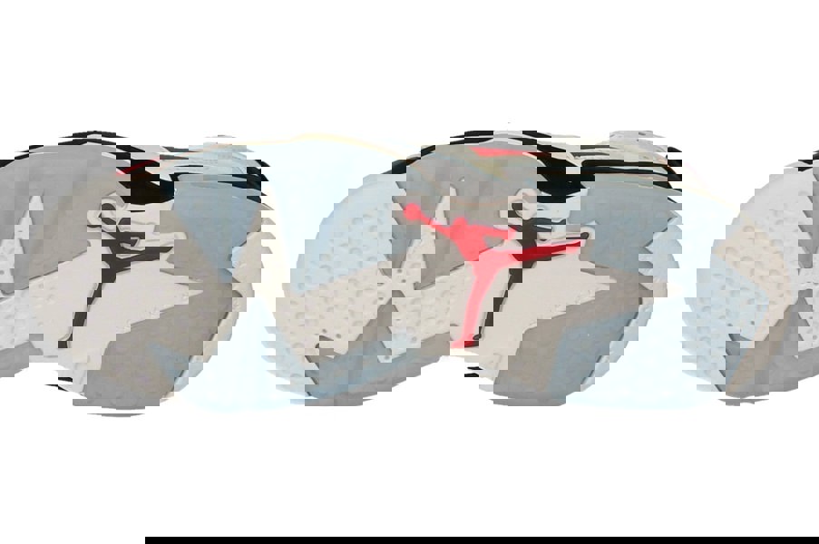 Nike Air Jordan 6 Retro GS Trainers 384665  106 - White Carmine Black 106 - Photo 4