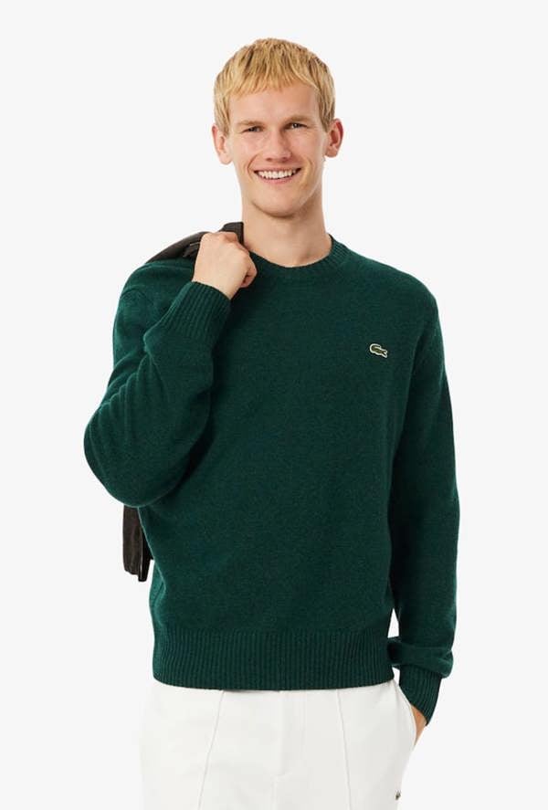 Lacoste Carded Wool Crew Neck Sweater