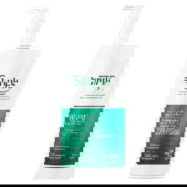 Simple Age Resist+ Facial Cleanser Anti-Ageing Hydrating Face Wash, 240ml