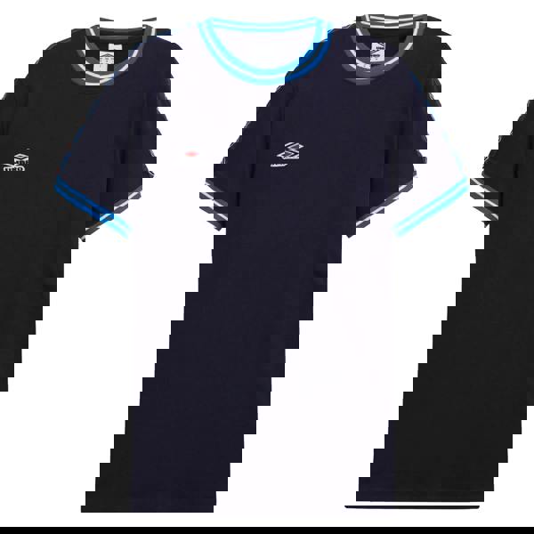 Umbro Mens Taped T-Shirt - Purple Velvet