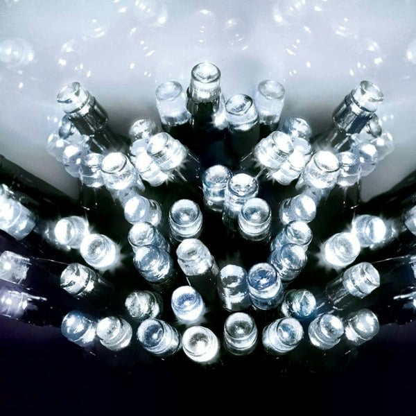 Samuel Alexander 200 LED 20m Premier Christmas Indoor Outdoor Multi Function Battery Operated String Lights with Timer in Cool White