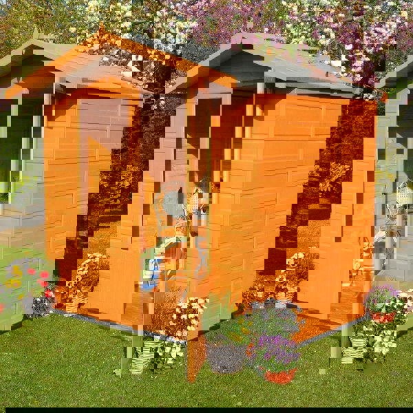 Shire Avance 7x5 12mm interlock Clad wooden Summerhouse - Best Shed