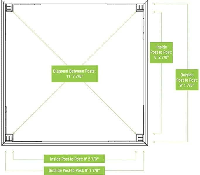 Yardistry Wooden Gazebo 10ft x 10ft (3m x 3m), Meridian Series 3m x 3m Wooden Gazebo 12
