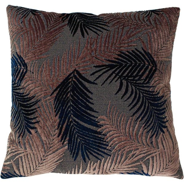 Paoletti Palm Grove Cushion Cover - Blush Pink/Navy