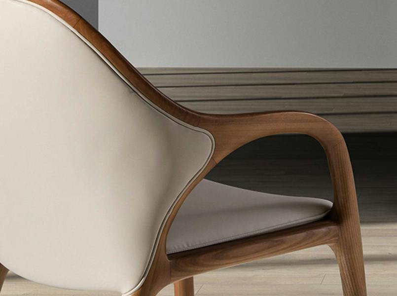 Angel Cerdá Sand leatherette chair 4255