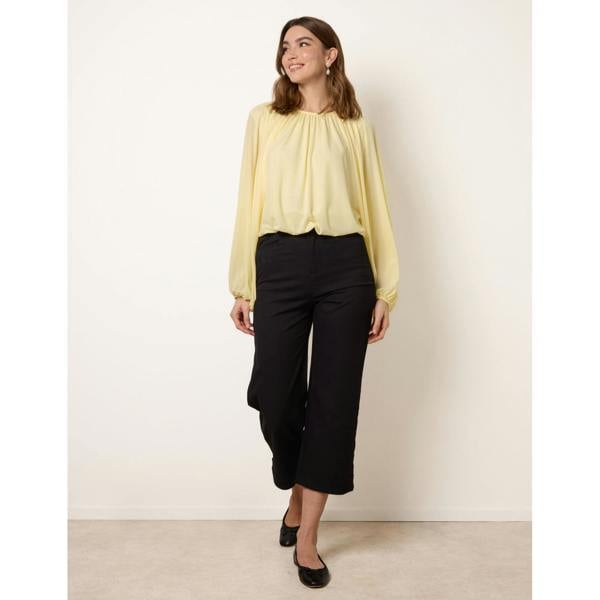 Blue Vanilla Batwing Puffball Blouse