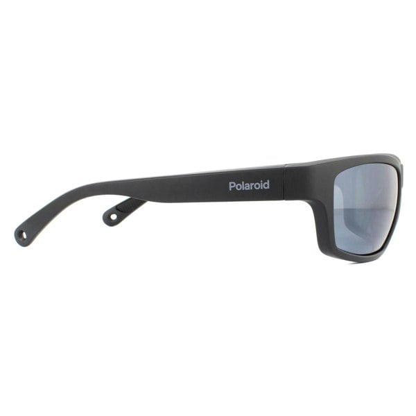Polaroid Sport Sunglasses PLD 7037/S 003/EX Matte Black Grey Silver Mirror Polarized