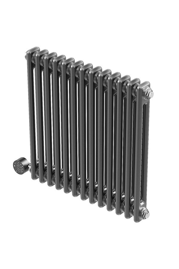 Living and Home Electric Radiator Wall Mounted WiFi Controlled 60.5cm x 60cm - Dark Grey