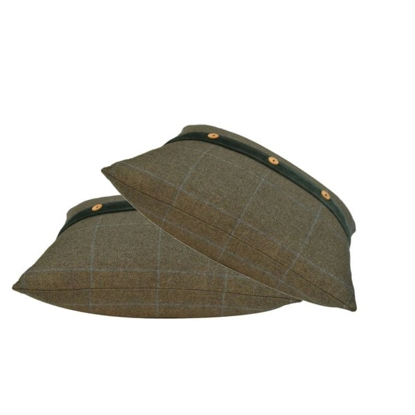 Artisan Furniture Quinn Cushion Set of 2 - Green Olive Tartan & Green Velvet