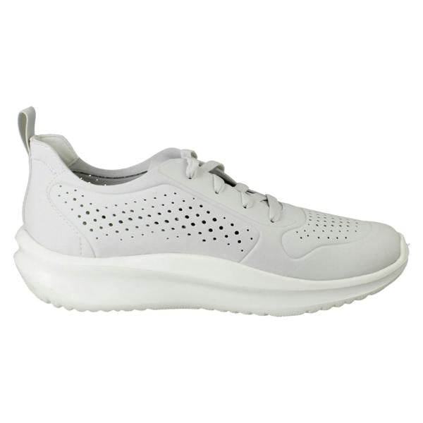 Clarks Ladies Clarks Cloudsteppers Platform Trainers - Solevana Tie