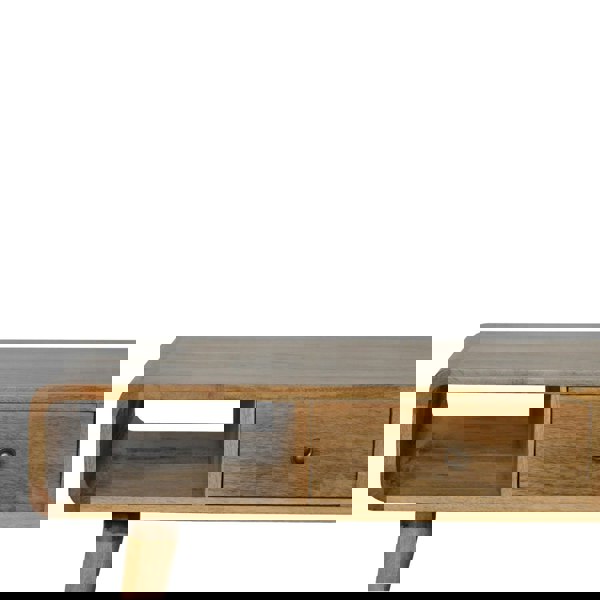 Artisan Furniture Curved Oak-ish Coffee Table