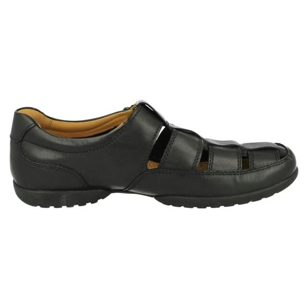 Clarks Mens Clarks Hook & Loop Sandals Recline Open