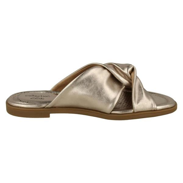 Clarks Ladies Clarks Knot Detailed Mule Sandals Reyna Twist