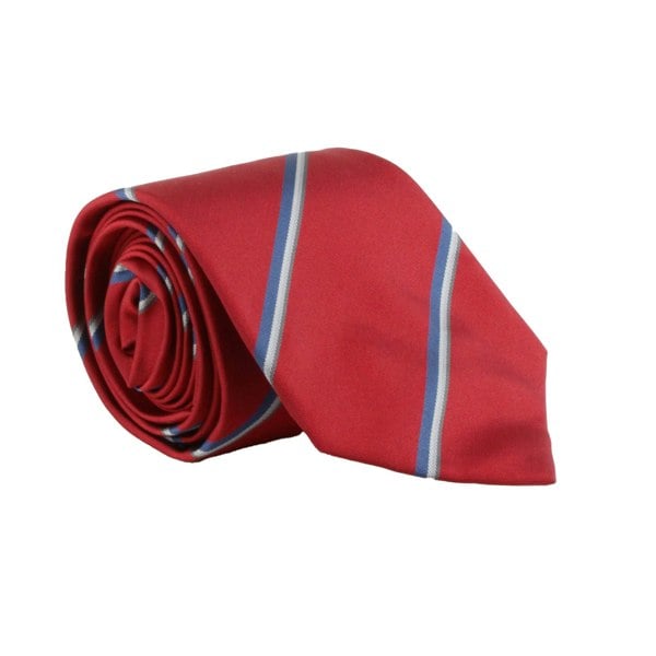 Dunhill luxurious mulberry silk tie in a striped pattern