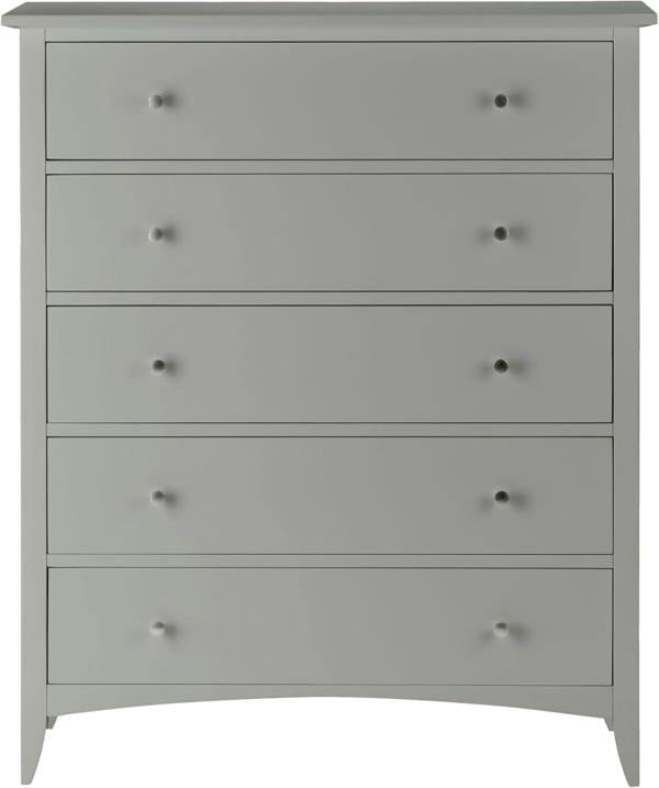 Statement Furniture Edward Hopper Modern Chest of Drawers, 5 Drawer Assembled Wooden Storage
