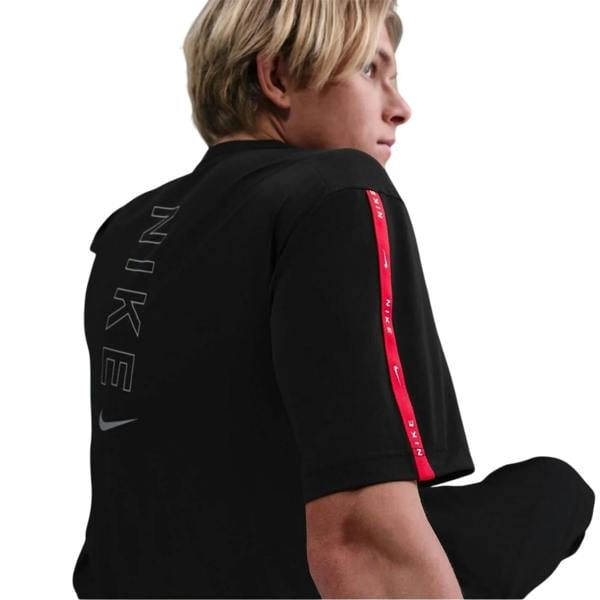 Nike Mens City Side Crew Neck T-Shirt - Black/Red - 