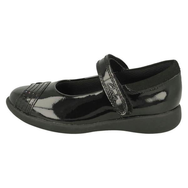 Clarks Girls Clarks Rainbow Detailed School Shoes Etch Beam