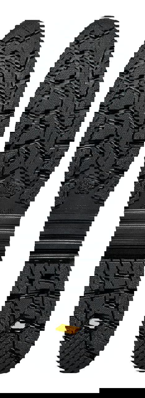 Red Wing Shoes Red Wing VersaPro 3031 Mens S7L Tall 8" Waterproof Safety Ankle Boots, black rubber outsole with rugged traction pattern.