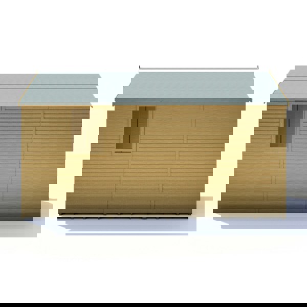 Shire Warwick Double Door 12x6 12mm interlock Clad wooden Shed - Best Shed