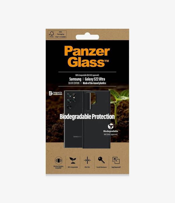 PanzerGlass Panzer Glass Military Grade Biodegradable Protection Case for Samsung Galaxy S22 Ultra Black - 0376