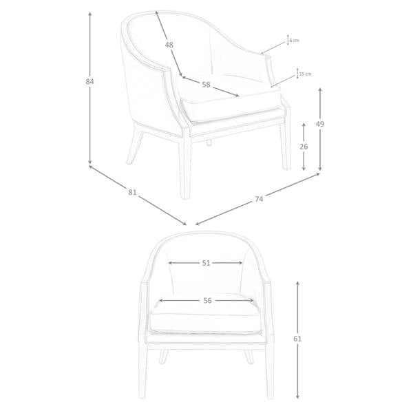 Angel Cerdá Sand Leather Armchair 5127