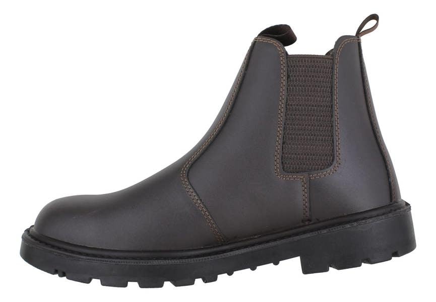 Grafters M808 Mens Classic Pull On Dealer Chelsea Safety Ankle Boots