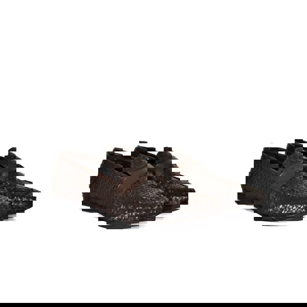 Lorenzo Woven Loafers - Coffee