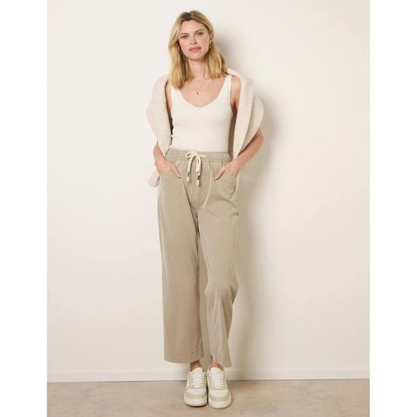 Blue Vanilla Elasticated Waist Trouser With Drawstring