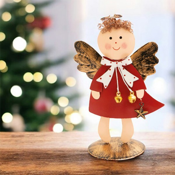 St Helens Metal Angel Red Coat