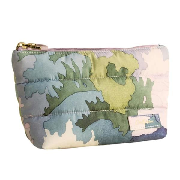 Cath Kidston Camo Quilted Storage Bag - Khaki Green/Light Purple - 