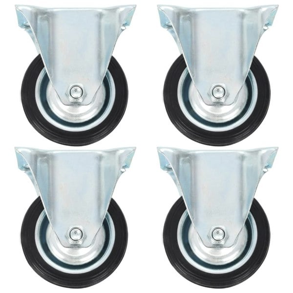 Berkfield 8 pcs Fixed Casters 75 mm