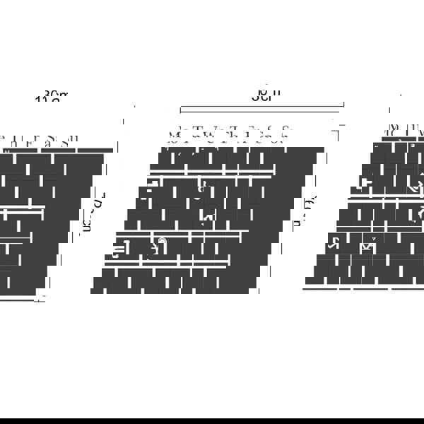WSB9044 - Chalkboard Calendar Black