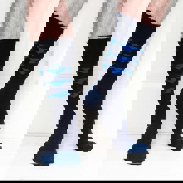 Jemsox Diamond Pattern Organic Cotton Mens Socks | Soft Comfort Top